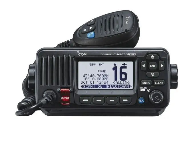 Icom M423G Fixed Mount Marine VHF Radio with GPS GMS