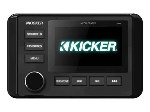 Kicker KMC4 Marine Dual-Zone Media Center Kicker
