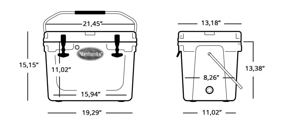 19 LITRE ADVENTURE COOLER BOX Vanhunks