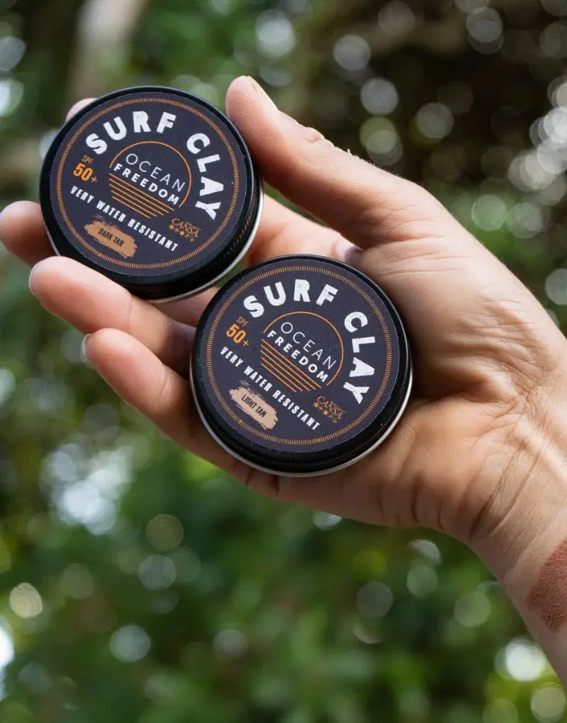 Surf Clay Dark Tan SPF50+ Mineral Sunscreen Ocean Freedom