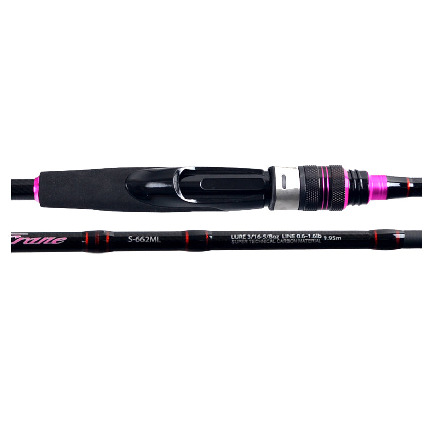 2 PIECE-ROD 1.95M ML CARBON SPINNING / CASTING