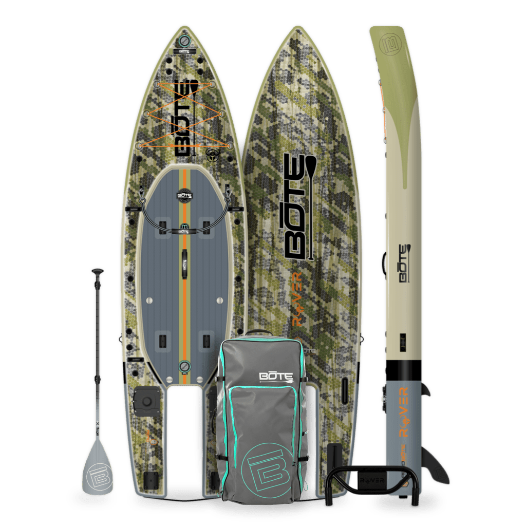 Rover Aero 12′6″ Verge Camo Inflatable Micro Skiff