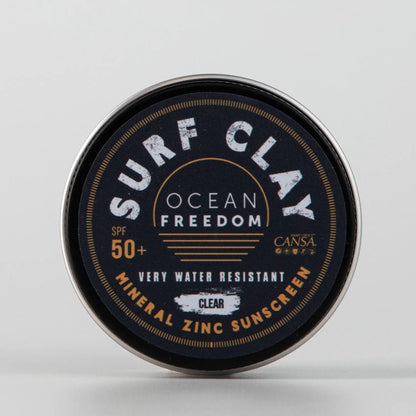 Surf Clay Clear SPF50+ Mineral Sunscreen Ocean Freedom
