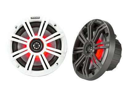 Kicker KM 8" 4Ω LED Coaxial Speaker