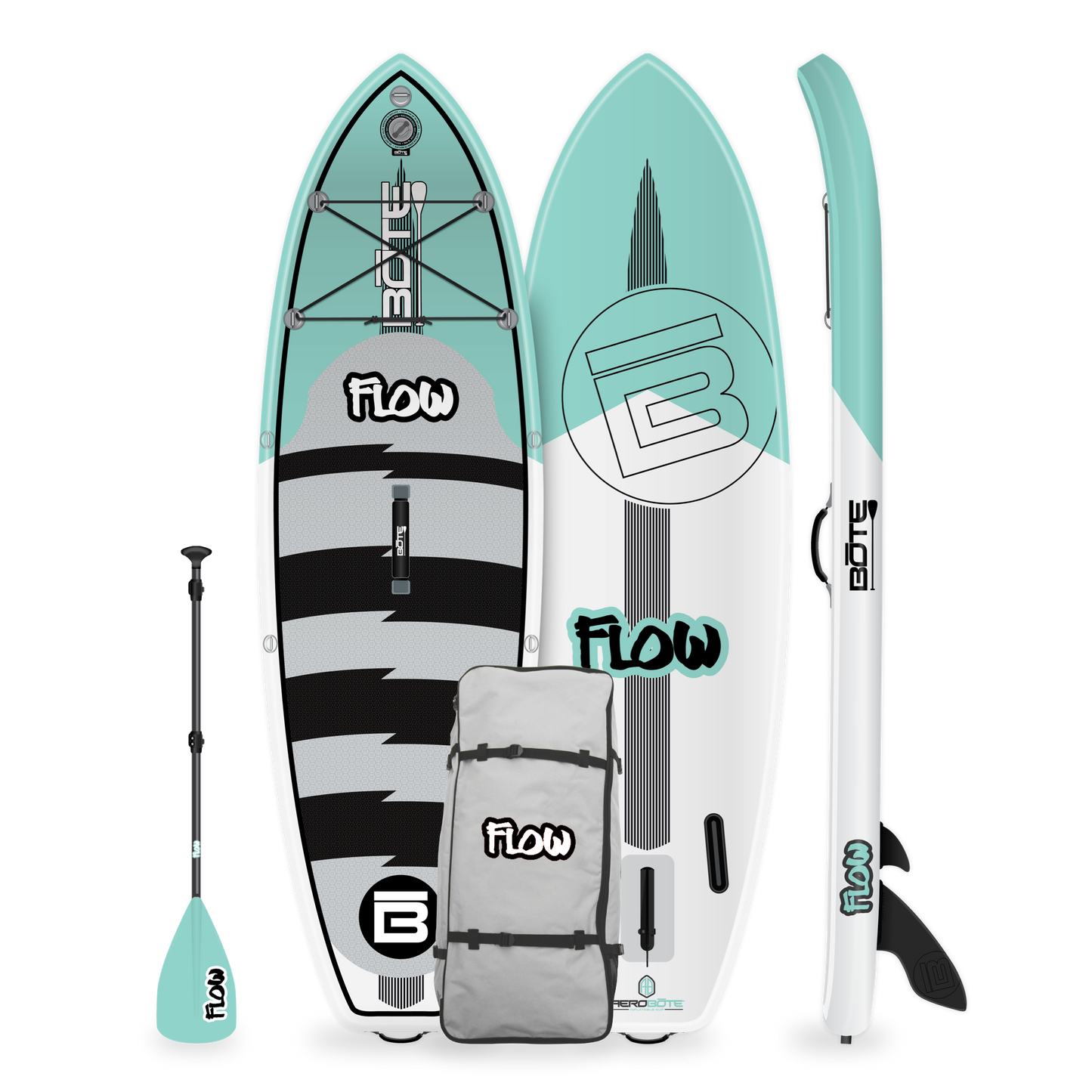 KIDS Flow Aero 8′ Native Stripes Inflatable Paddle Board