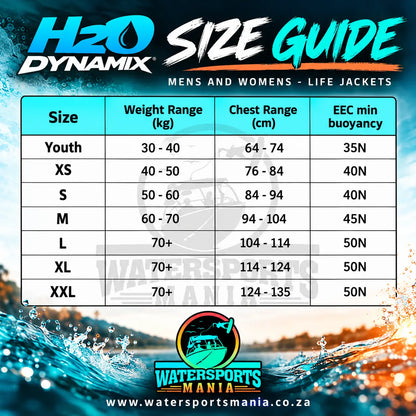 H2O Dynamix  Nylon Life Jacket - Yellow