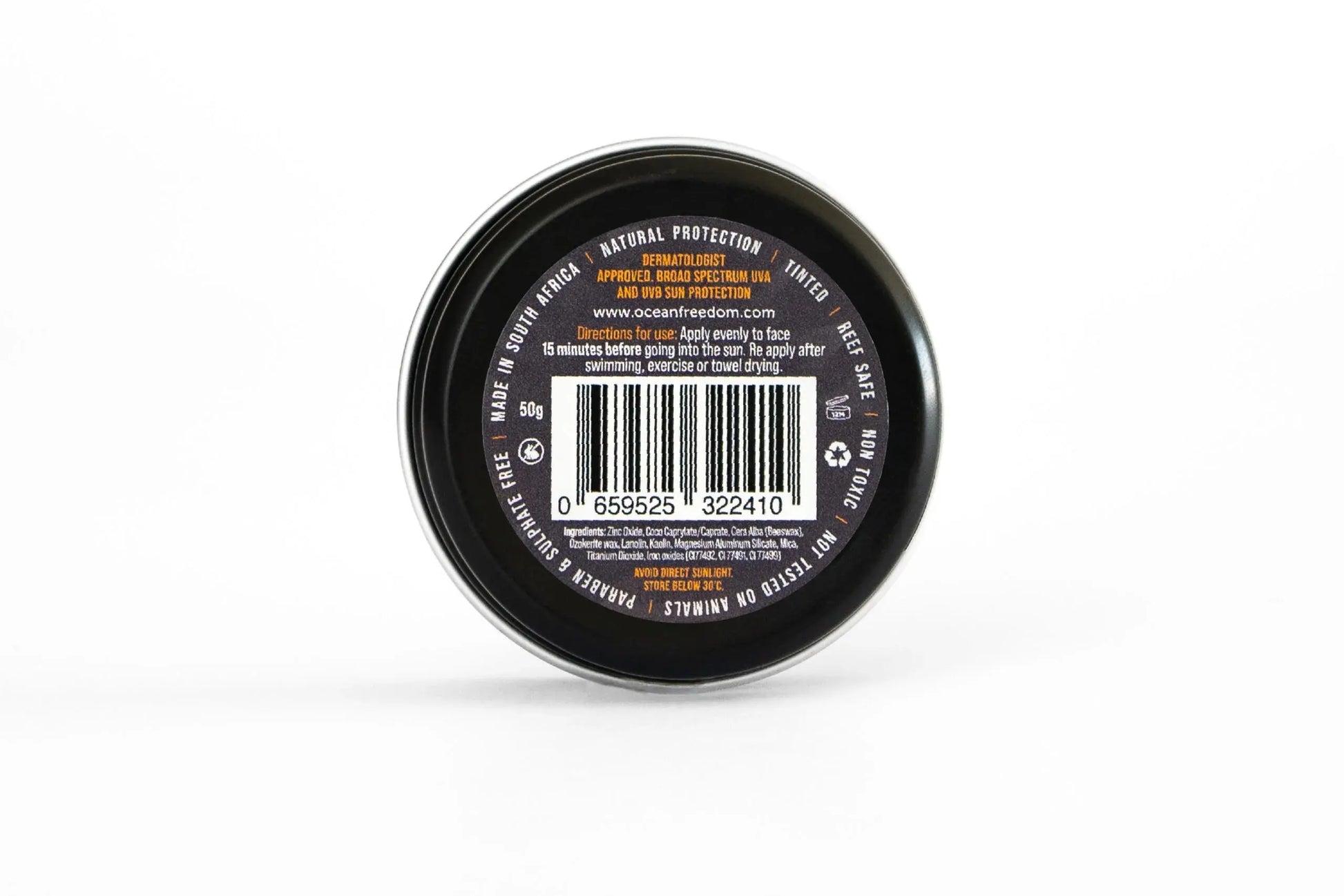 Surf Clay Light Tan SPF50+ Mineral Sunscreen Ocean Freedom