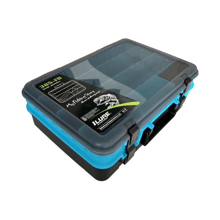 XL FISHING TACKLE LURE BOX WITH SECURE-LOCKING