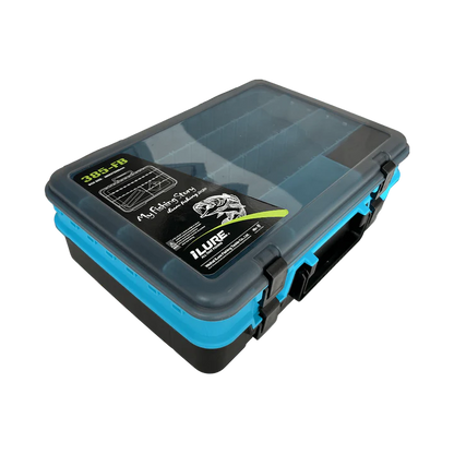 XL FISHING TACKLE LURE BOX WITH SECURE-LOCKING