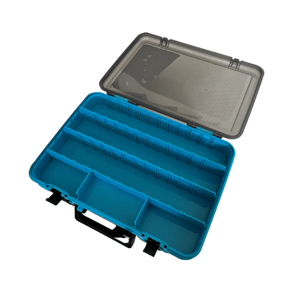 XL FISHING TACKLE LURE BOX WITH SECURE-LOCKING