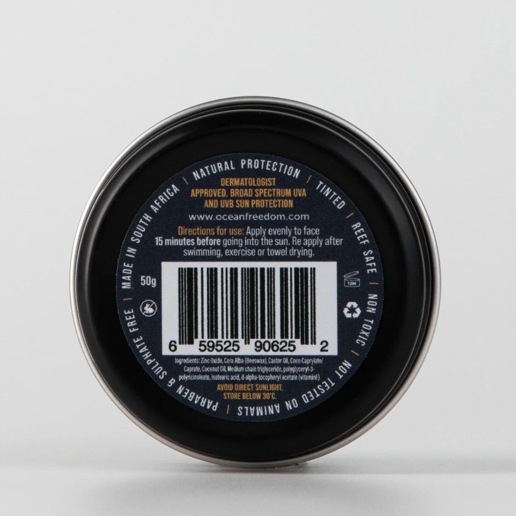 Surf Clay Clear SPF50+ Mineral Sunscreen Ocean Freedom
