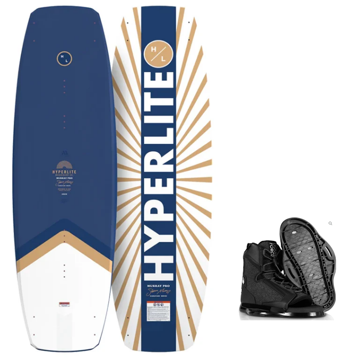 Hyperlite Murray Pro Wakeboard 2026 with Index Bindings Combo Hyperlite