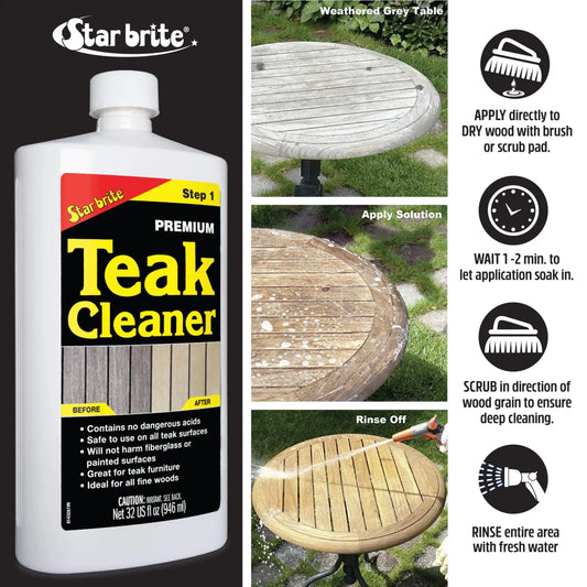 Starbrite Teak Cleaner – Step 1 950 ml Starbrite