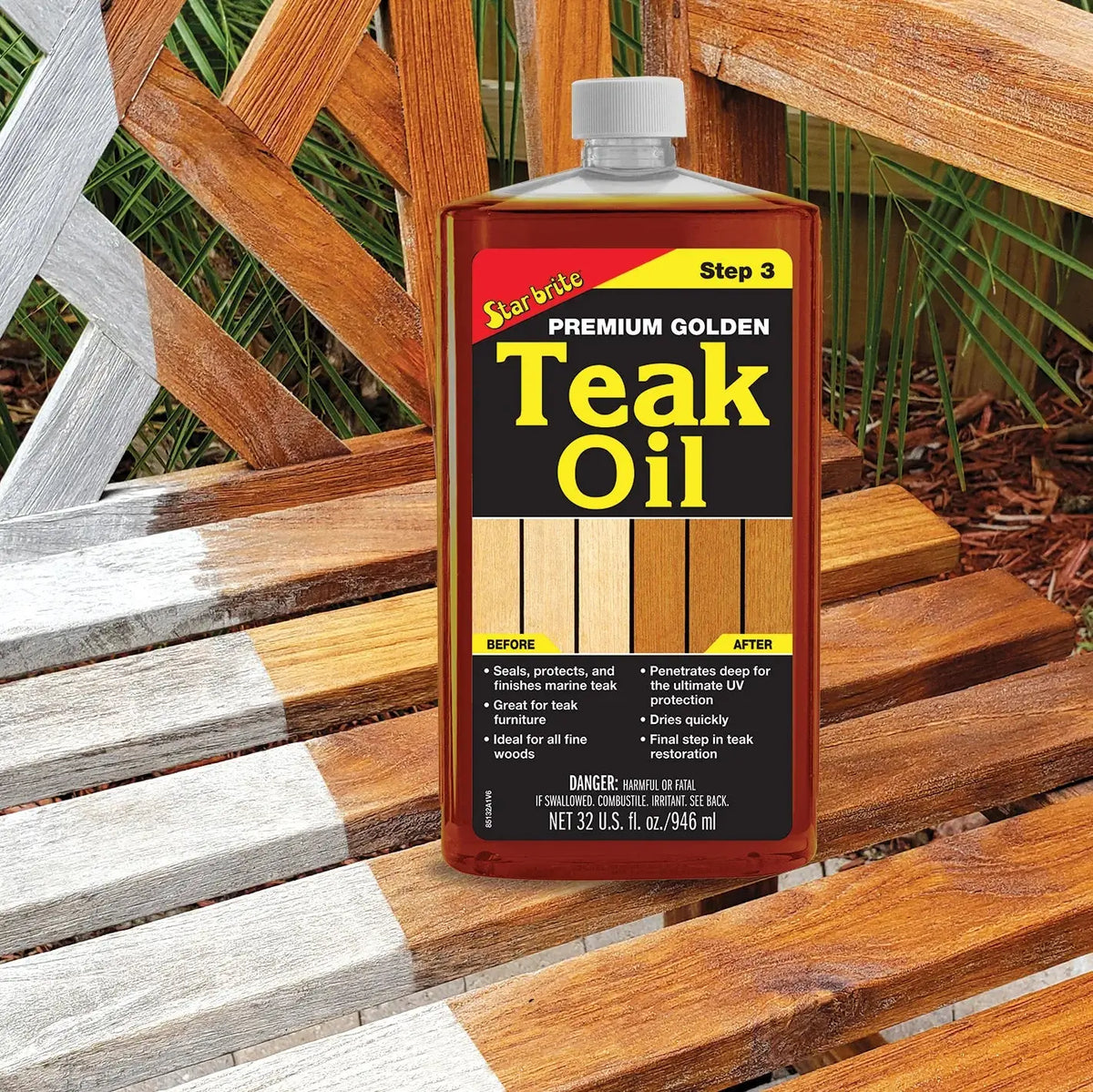Starbrite Premium Teak Oil – Step 3 950 ml Starbrite